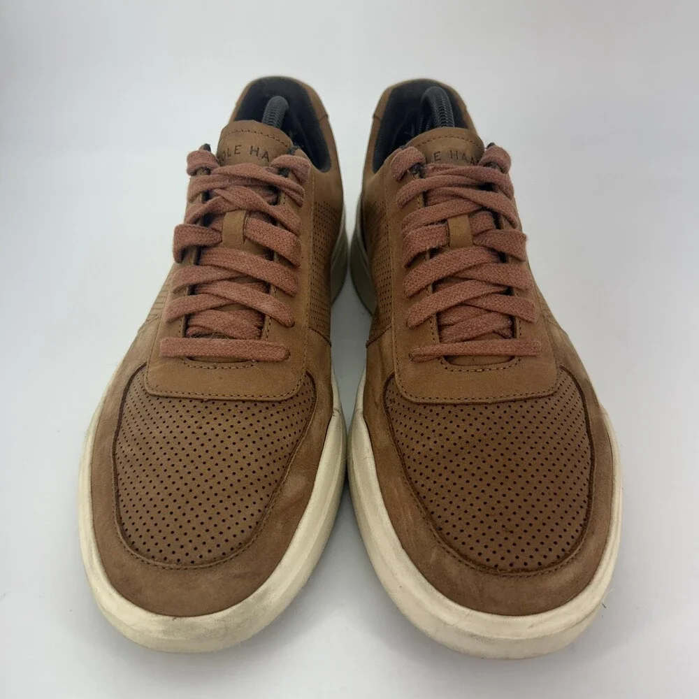 Cole Haan Shoes Mens Size 10 Grand Crosscourt Nubuck Perforated Sneakers C33980
